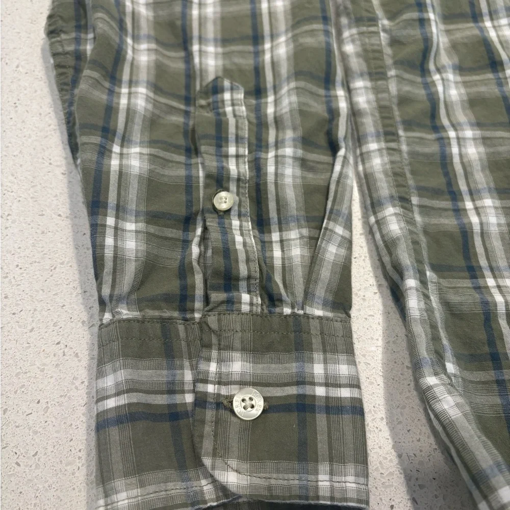 J. Crew Men’s Green Plaid Button-down Shirt, Size S